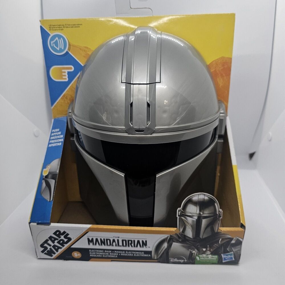 Star Wars The‎ Mandalorian Electronic Mask Helmet by Hasbro, Disney Role Playing